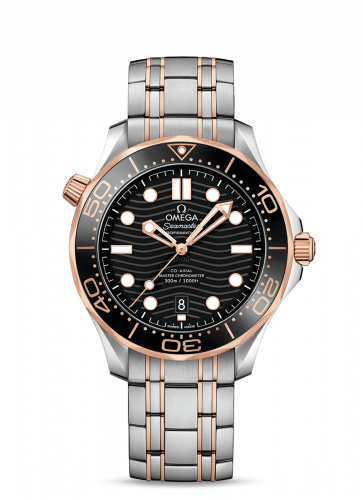 Seamaster Diver 300M Master Co-Axial 42 Stainless Steel / Sedna Gold / Black / Bracelet