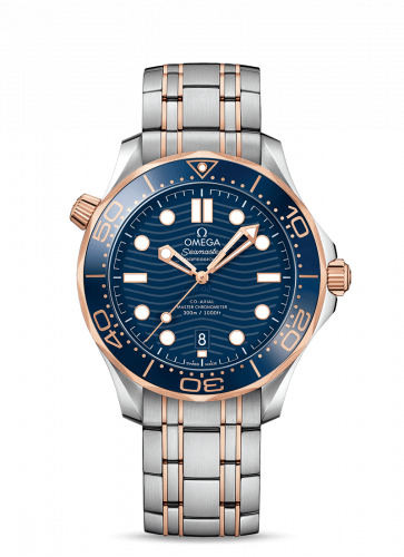 Seamaster Diver 300M Master Co-Axial 42 Stainless Steel / Sedna Gold / Blue / Bracelet