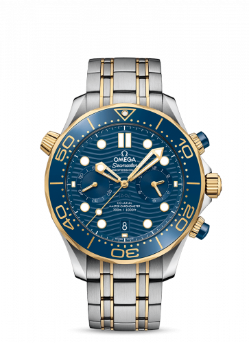 Seamaster Diver 300M Master Co-Axial 44 Chronograph Stainless Steel / Yellow Gold / Blue / Bracelet