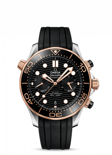 Seamaster Diver 300M Master Co-Axial 44 Chronograph Stainless Steel / Sedna Gold / Black / Rubber