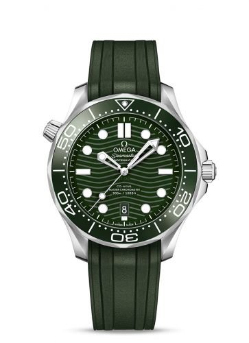 Seamaster Diver 300M Master Co-Axial 42 Stainless Steel / Green / Rubber