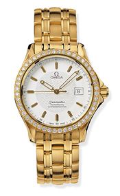 Seamaster 120M Automatic 36.25 Yellow Gold / Diamond / White