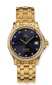 Seamaster 120M Automatic 36.25 Yellow Gold / Diamond / Blue