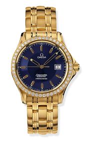 Seamaster 120M Automatic 36.25 Yellow Gold / Diamond / Blue