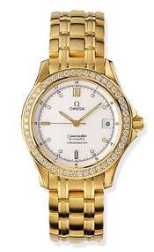Seamaster 120M Automatic 36.25 Yellow Gold / Diamond / White
