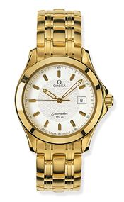 Seamaster 120M Quartz 36.25 Yellow Gold / White