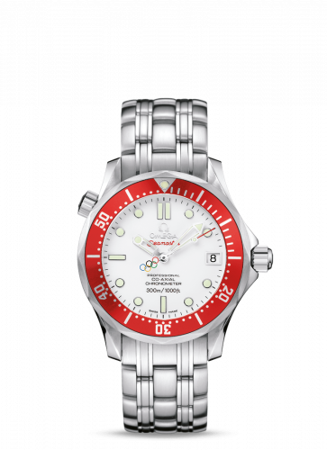 Seamaster Diver 300M Co-Axial 36.25 Stainless Steel / White / Bracelet / Vancouver Olympics