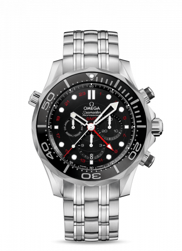 Seamaster Diver 300M Co-Axial 44 GMT Chronograph Stainless Steel / Black / Bracelet