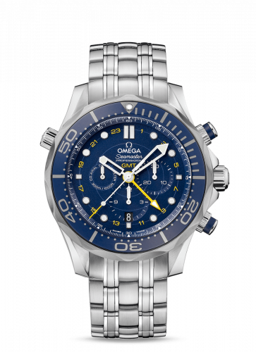 Seamaster Diver 300M Co-Axial 44 GMT Chronograph Stainless Steel / Blue / Bracelet