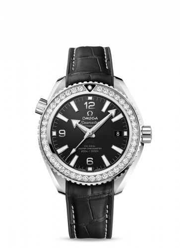 Seamaster Planet Ocean 600M Co-Axial 39.5 Master Chronometer Stainless Steel / Diamond / Black / Alligator