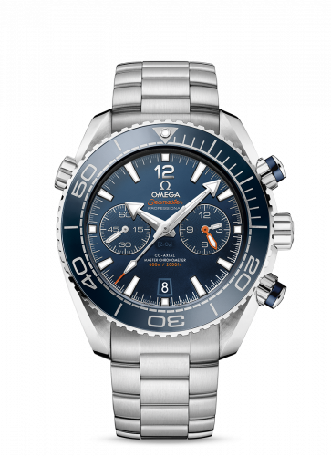 Seamaster Planet Ocean 600M Co-Axial 45.5 Master Chronometer Chronograph Stainless Steel / Blue / Bracelet