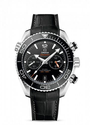 Seamaster Planet Ocean 600M Co-Axial 45.5 Master Chronometer Chronograph Stainless Steel / Black / Alligator