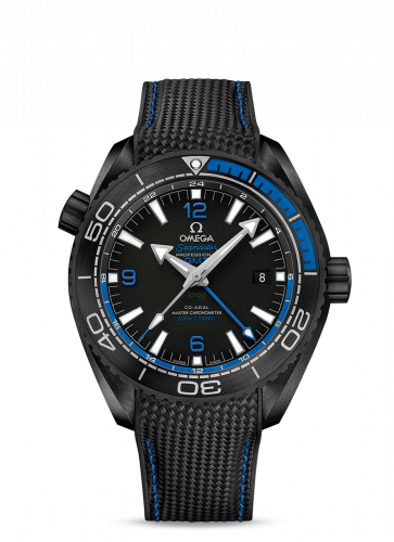 Seamaster Planet Ocean 600M Co-Axial 45.5 Master Chronometer GMT Deep Black Blue