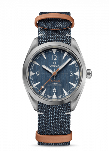Railmaster Omega Co-Axial Master Chronometer 40 Stainless Steel / Blue / NATO