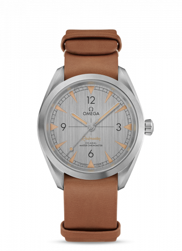 Railmaster Omega Co-Axial Master Chronometer 40 Stainless Steel / Silver / Strap