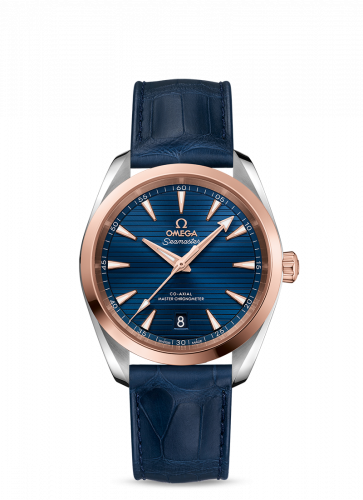 Seamaster Aqua Terra 150M Master Chronometer 38 Stainless Steel / Sedna Gold / Blue / Alligator