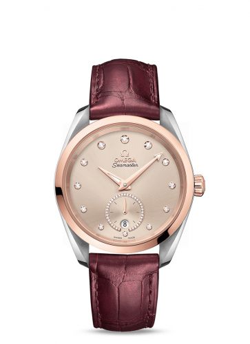 Seamaster Aqua Terra 150M Master Chronometer Small Seconds 38 Stainless Steel / Sedna Gold / Sand - Diamond / Alligator