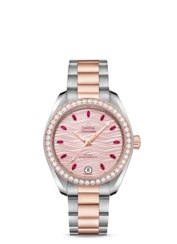 Seamaster Aqua Terra 150M Master Chronometer 34 Stainless Steel / Sedna Gold / Diamond / Pink - Ruby / Bracelet