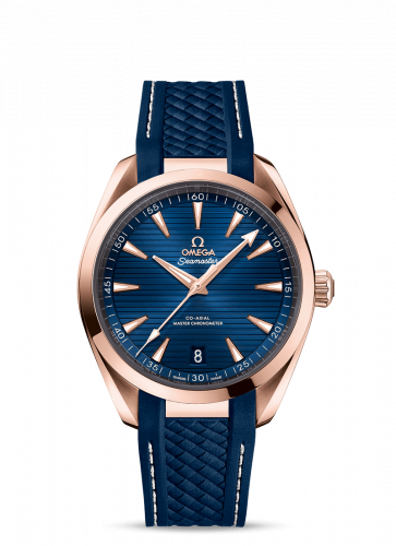 Seamaster Aqua Terra 150M Master Chronometer 41 Sedna Gold / Blue / Rubber