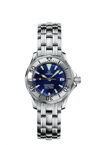 Seamaster Diver 300M Quartz 28 Stainless Steel / Electric Blue / Bracelet