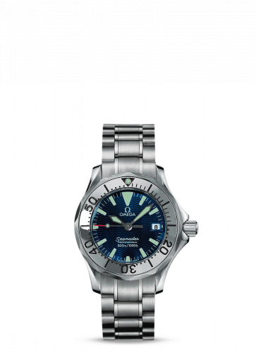 Seamaster Diver 300M Quartz 28 Stainless Steel / Electric Blue / Bracelet