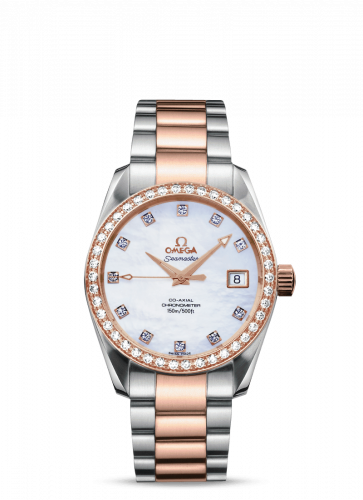 Seamaster Aqua Terra 150M Co-Axial 36.2 Stainless Steel / Red Gold / Diamond / MOP / Bracelet