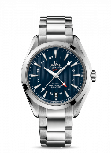 Seamaster Aqua Terra 150M Co-Axial 43 GMT Stainless Steel / Blue / Bracelet