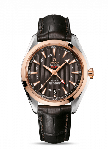 Seamaster Aqua Terra 150M Co-Axial 43 GMT Stainless Steel / Red Gold / Grey