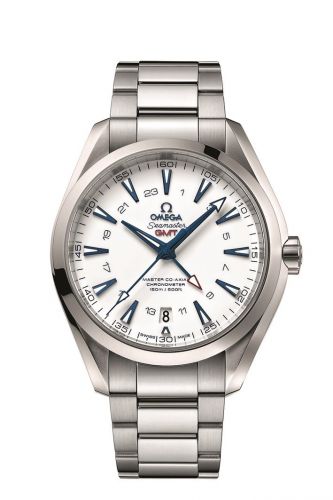 Seamaster Aqua Terra 150M Co-Axial 43 GMT Titanium / White / Bracelet / GoodPlanet
