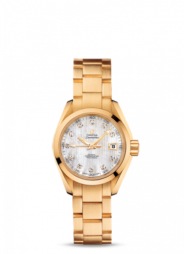 Seamaster Aqua Terra 150M Co-Axial 30 Yellow Gold / MOP / Bracelet