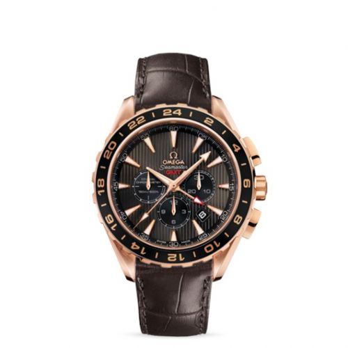 Seamaster Aqua Terra 150M Co-Axial 44 GMT Chronograph Red Gold / Grey