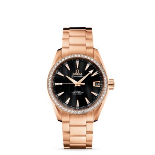 Seamaster Aqua Terra 150M Co-Axial 38.5 Red Gold / Diamond / Black / Bracelet