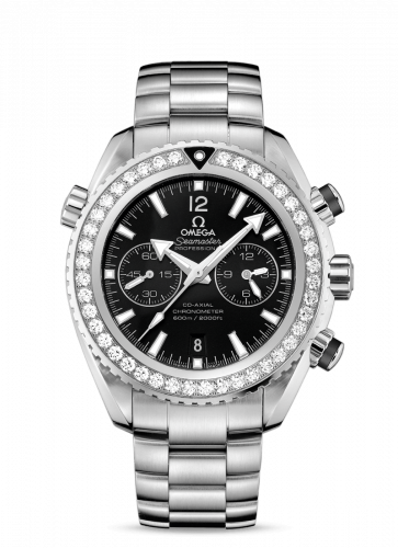 Seamaster Planet Ocean 600M Co-Axial 45.5 Chronograph Stainless Steel /  Diamond / Black / Bracelet