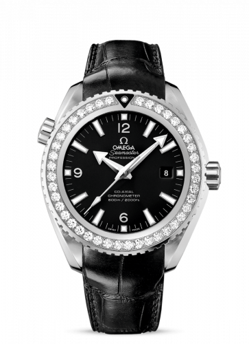 Seamaster Planet Ocean 600M Co-Axial 45.5 Stainless Steel / Diamond / Black / Alligator