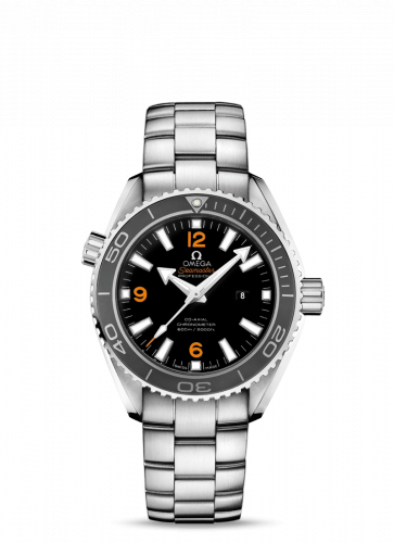 Seamaster Planet Ocean 600M Co-Axial 37.5 Stainless Steel / Orange Numerals / Bracelet