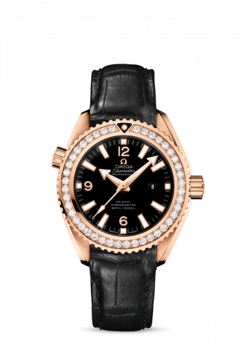 Seamaster Planet Ocean 600M Co-Axial 37.5 Red Gold / Diamond / Alligator