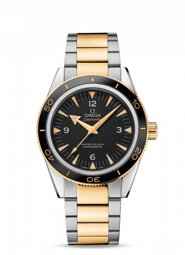 Seamaster 300 Master Co-Axial Stainless Steel  / Yellow Gold / Black / Bracelet