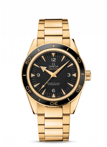 Seamaster 300 Master Co-Axial Yellow Gold / Black / Bracelet