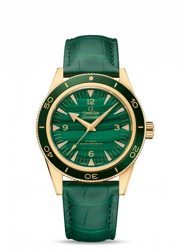 Seamaster 300 Co-Axial Master Chronometer Yellow Gold / Malachite