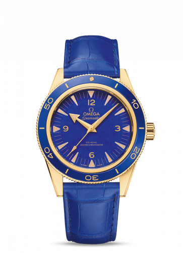 Seamaster 300 Co-Axial Master Chronometer Yellow Gold / Lapis Lazuli