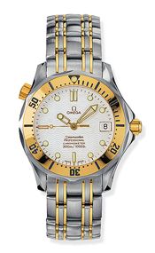 Seamaster Diver 300M Automatic 36.25 Stainless Steel / Yellow Gold / White / Bracelet