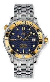 Seamaster Diver 300M Automatic 41 Stainless Steel / Yellow Gold / Blue / Bracelet