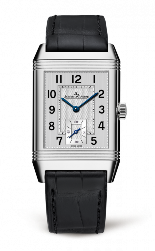 Reverso Classic Medium Small Seconds Stainless Steel / Silver / Alligator