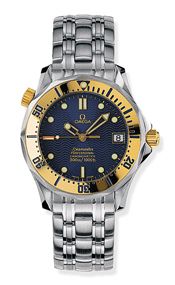 Seamaster Diver 300M Automatic 36.25 Stainless Steel / Yellow Gold / Blue / Bracelet