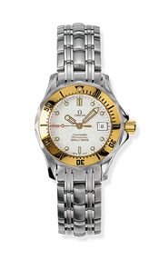 Seamaster Diver 300M Quartz 28 Stainless Steel / Yellow Gold / White / Bracelet