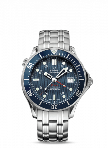 Seamaster Diver 300M Co-Axial 41 GMT Stainless Steel / Blue / Bracelet