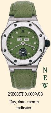 Royal Oak OffShore 25808 Full Calendar Green