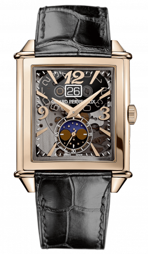 Vintage 1945 XXL Large Date and Moonphases Pink Gold / Grey Sapphire