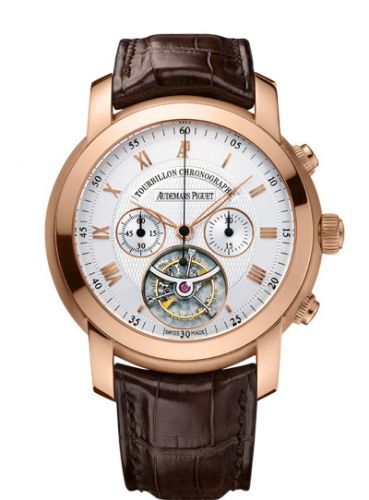 Jules Audemars Tourbillon Chronograph Pink Gold / Silver d'Occasion