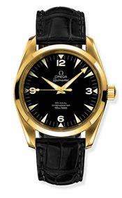 Seamaster Aqua Terra 150M Co-Axial 39.2 Railmaster Yellow Gold / Black Alligator